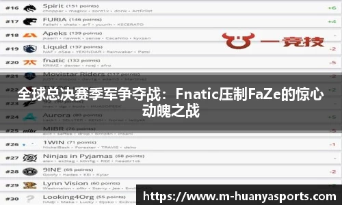 全球总决赛季军争夺战：Fnatic压制FaZe的惊心动魄之战